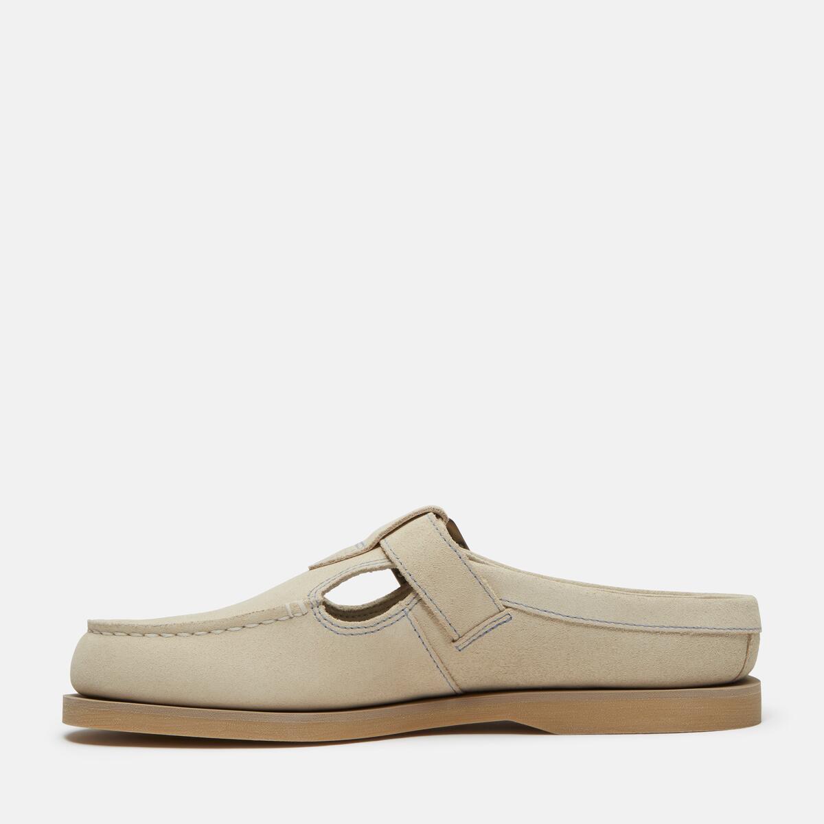 TIMBERLAND Women's Boat Classic Mule Light Beige Suede - Image 6