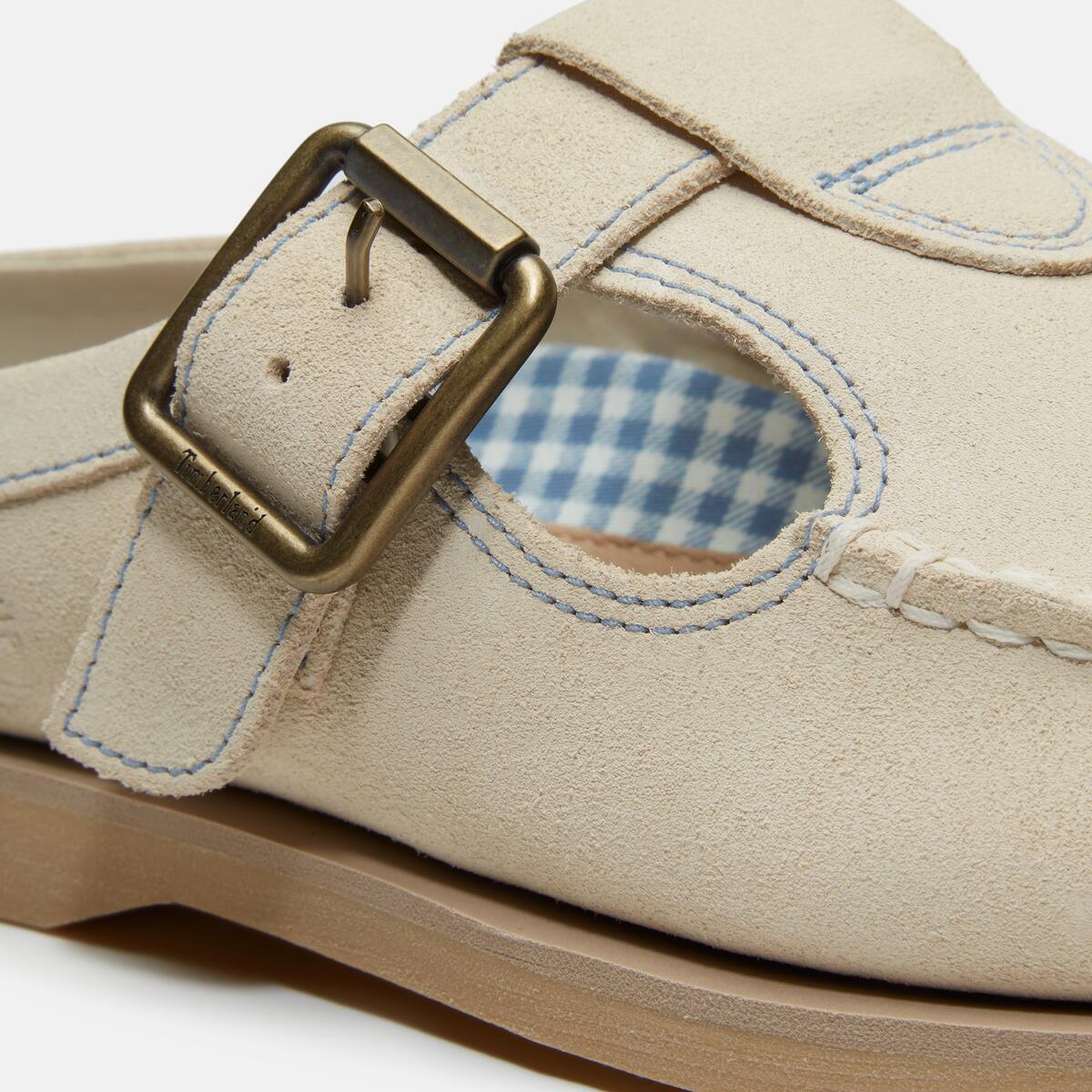 TIMBERLAND Women's Boat Classic Mule Light Beige Suede - Image 7