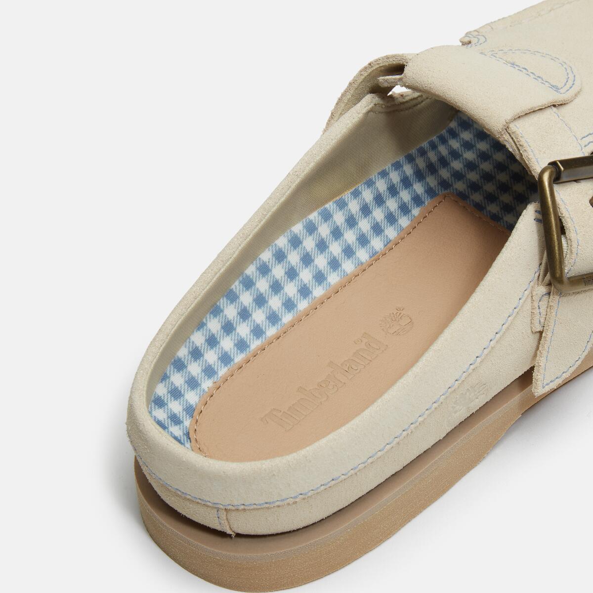 TIMBERLAND Women's Boat Classic Mule Light Beige Suede - Image 8