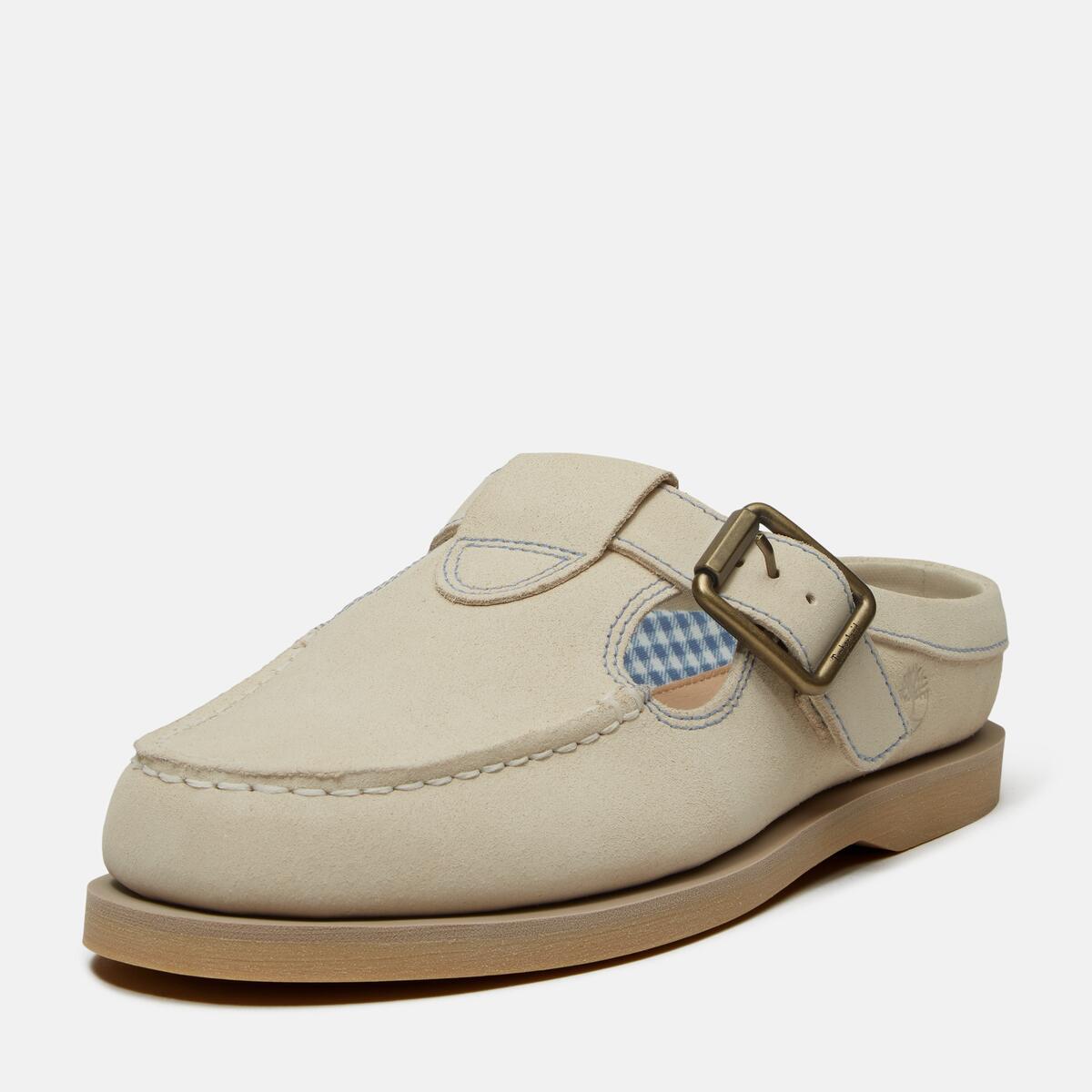 TIMBERLAND Women's Boat Classic Mule Light Beige Suede - Image 9