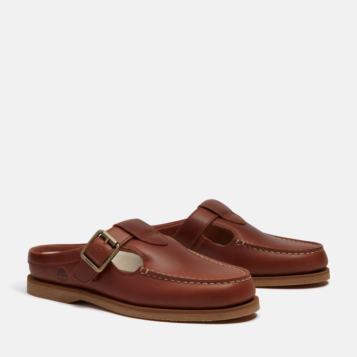 TIMBERLAND Women's Boat Classic Mule Rust Full Grain - Image 2