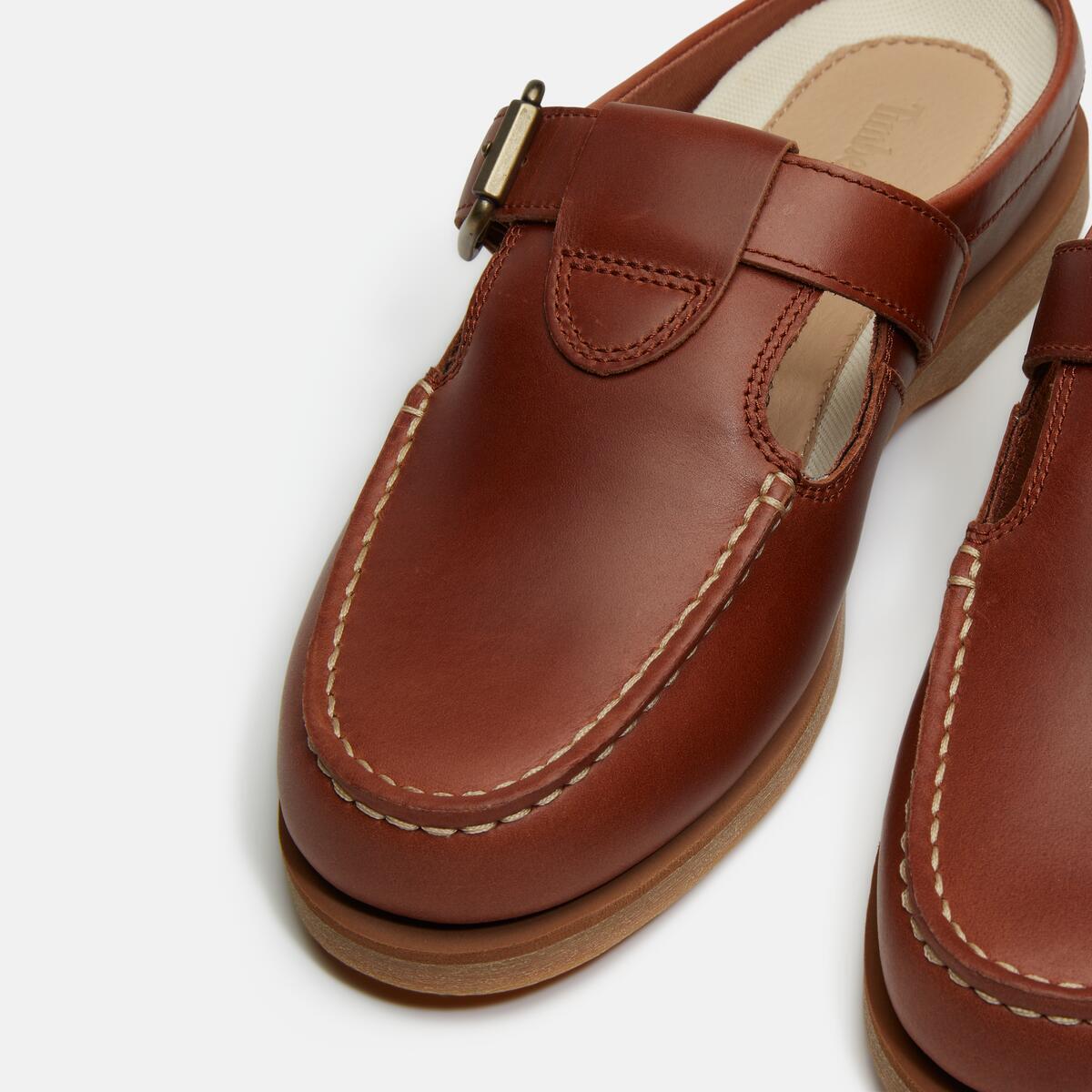 TIMBERLAND Women's Boat Classic Mule Rust Full Grain - Image 9