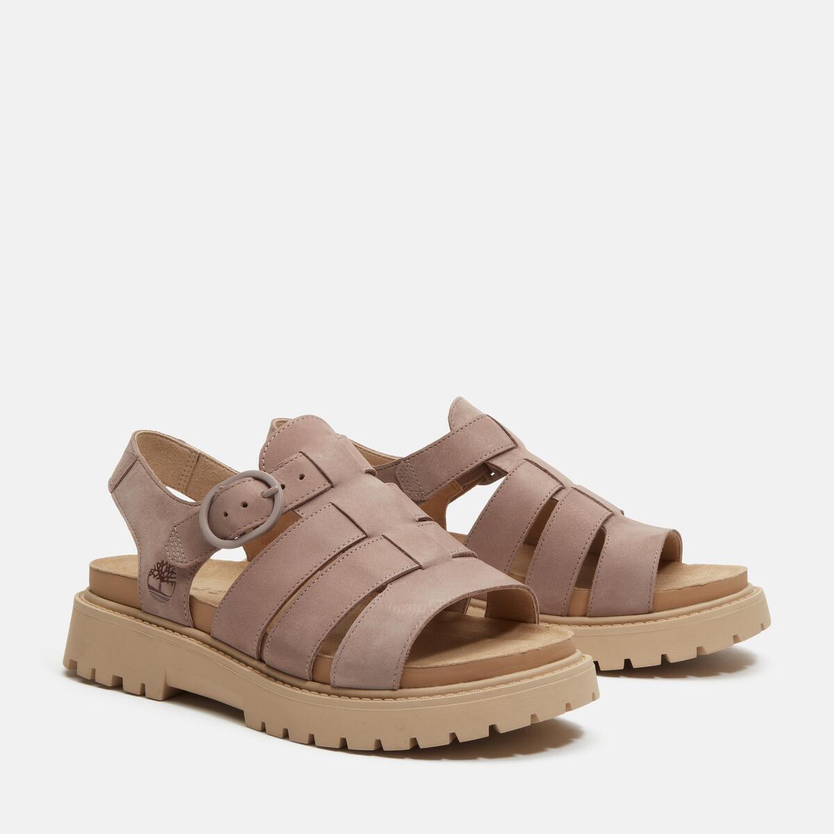 TIMBERLAND Women's Clairemont Way Sandal Light Purple Nubuck - Image 2