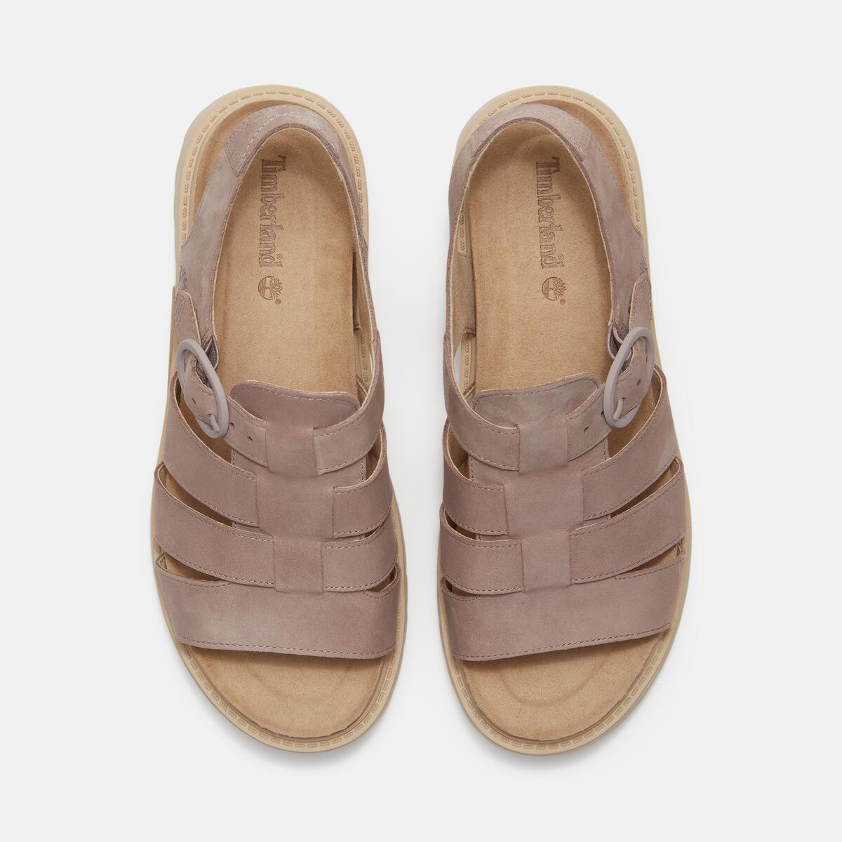 TIMBERLAND Women's Clairemont Way Sandal Light Purple Nubuck - Image 4