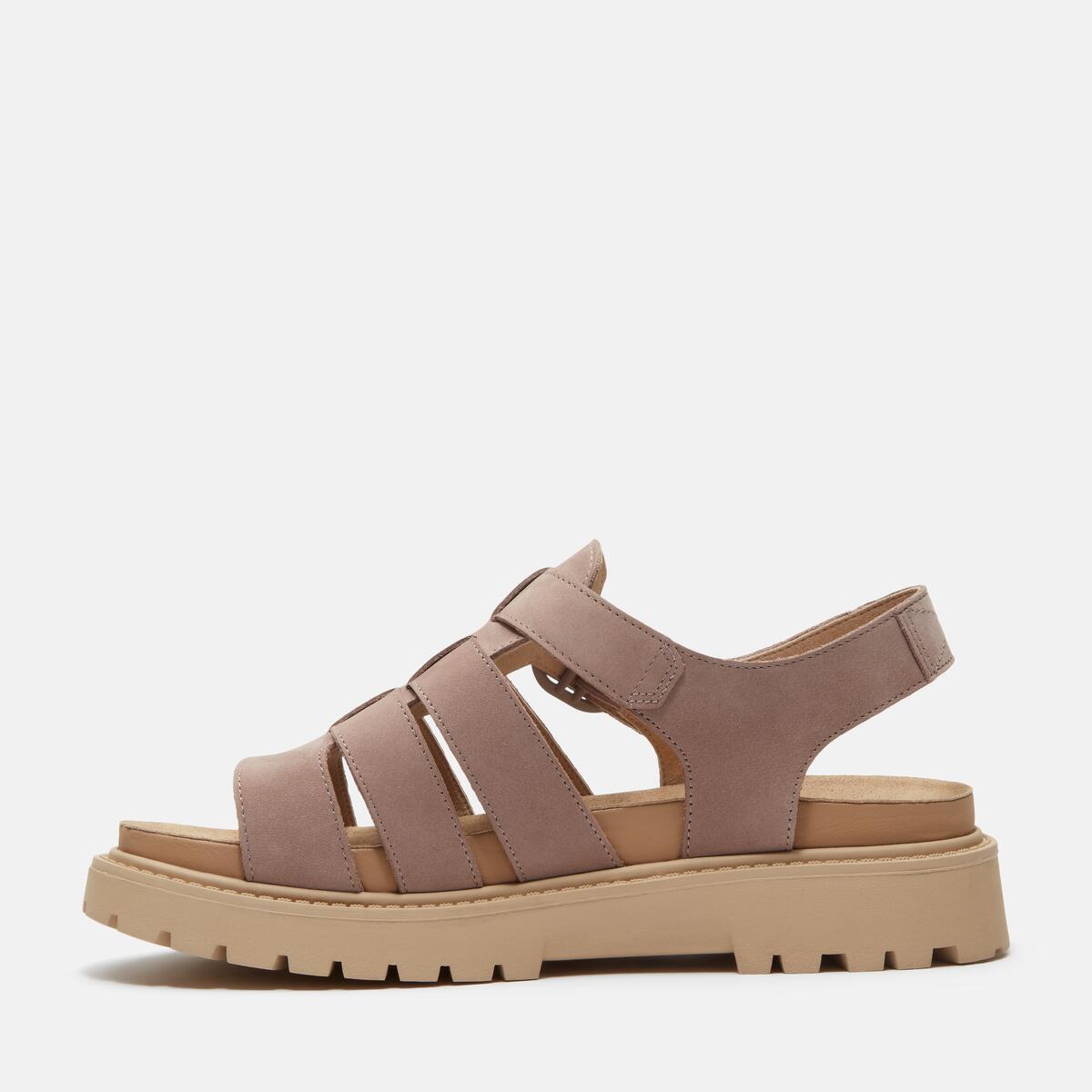 TIMBERLAND Women's Clairemont Way Sandal Light Purple Nubuck - Image 6