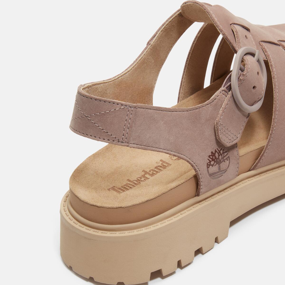TIMBERLAND Women's Clairemont Way Sandal Light Purple Nubuck - Image 8