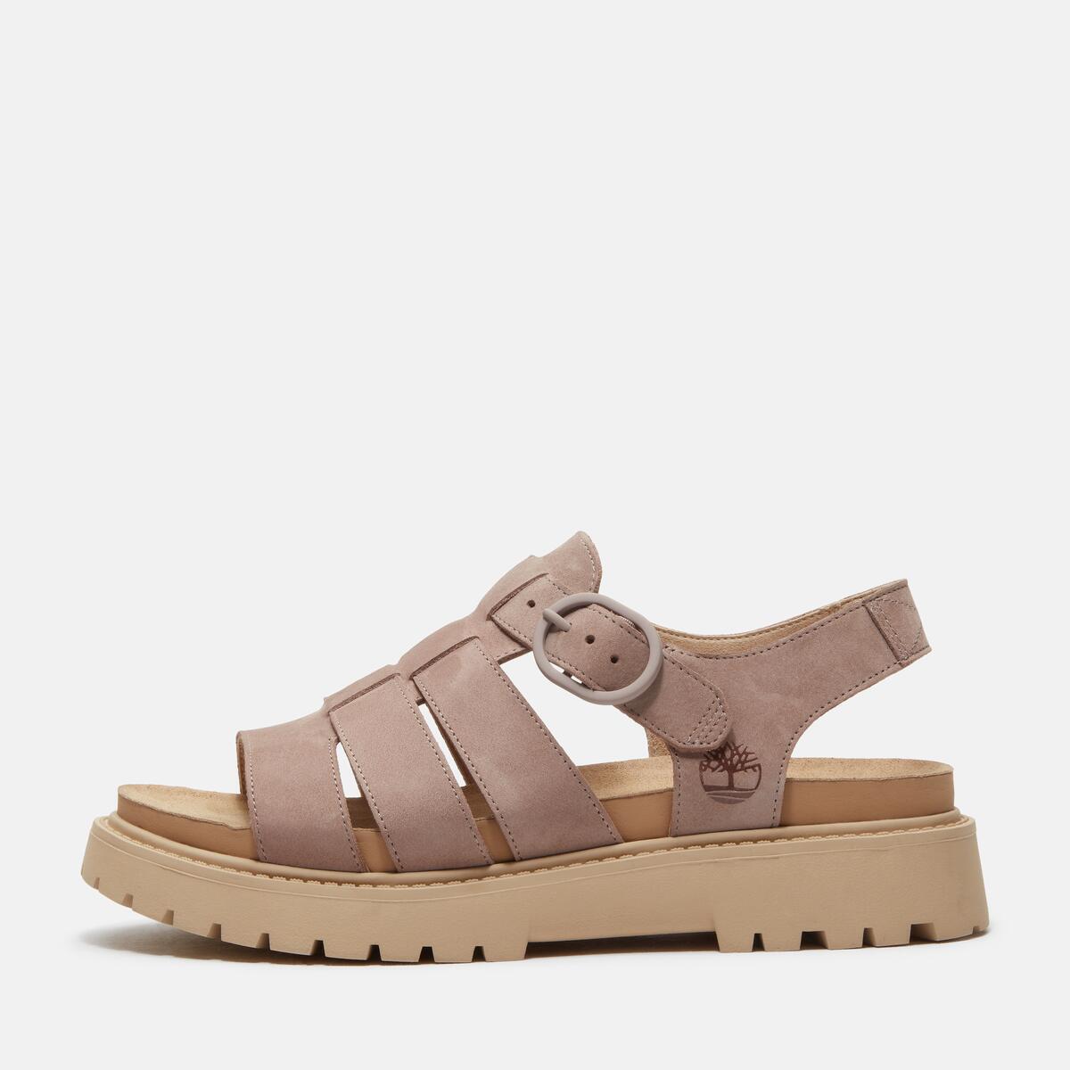 TIMBERLAND Women's Clairemont Way Sandal Light Purple Nubuck - Image 9