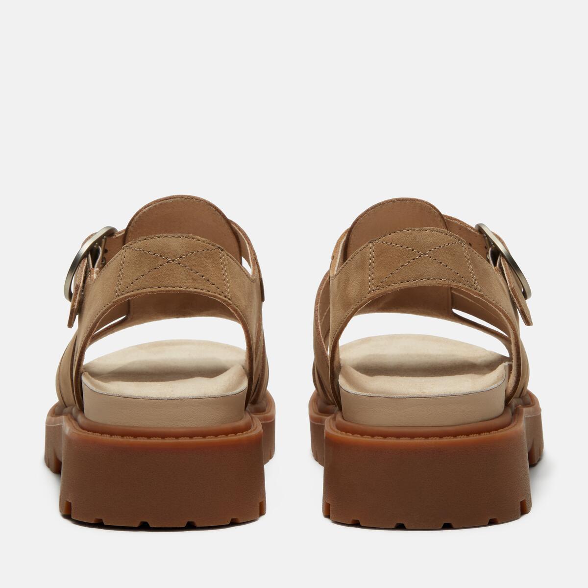 TIMBERLAND Women's Clairemont Way Sandal Medium Beige Nubuck - Image 5