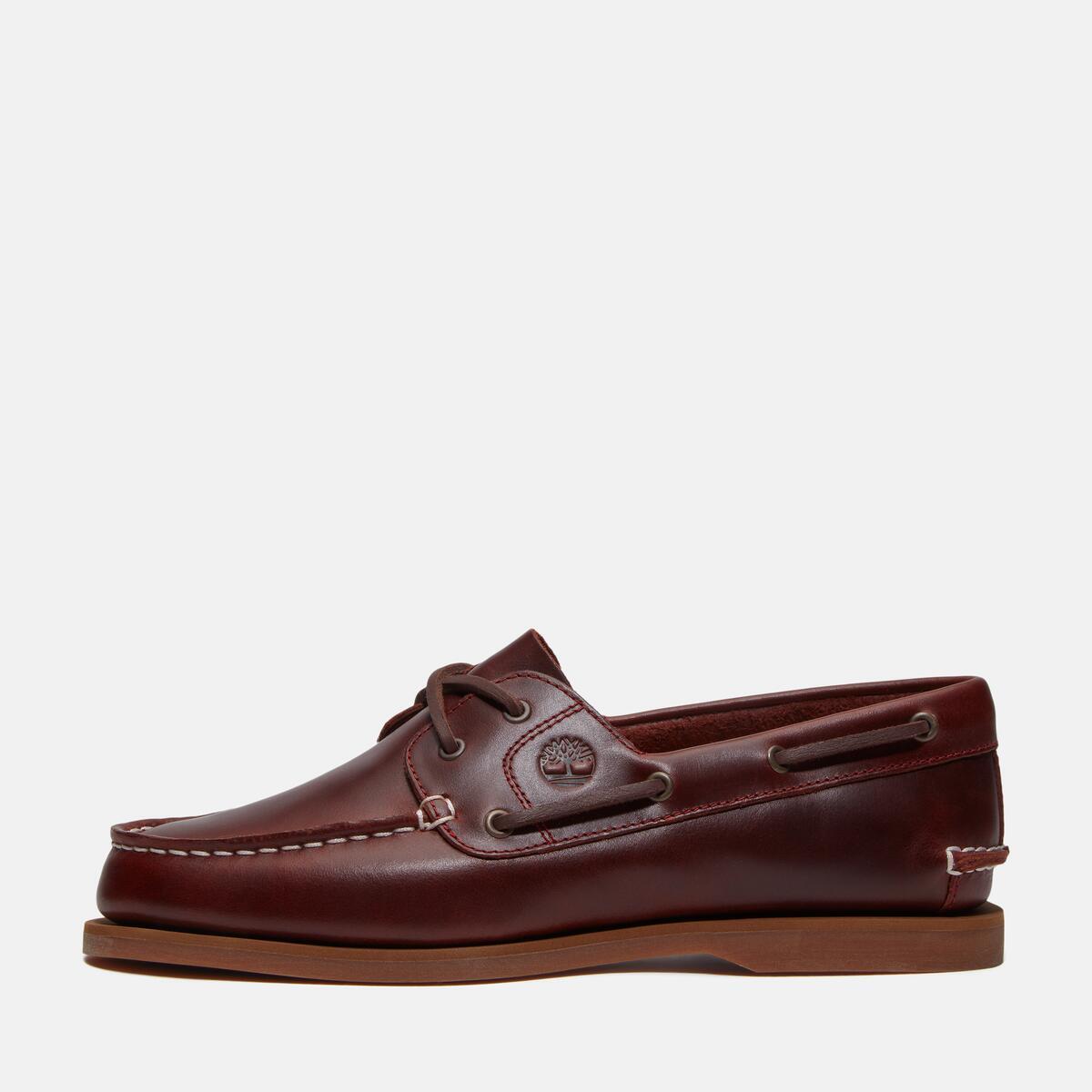 Buy Women's Classic 2-Eye Boat Shoe in Burgundy Full Grain