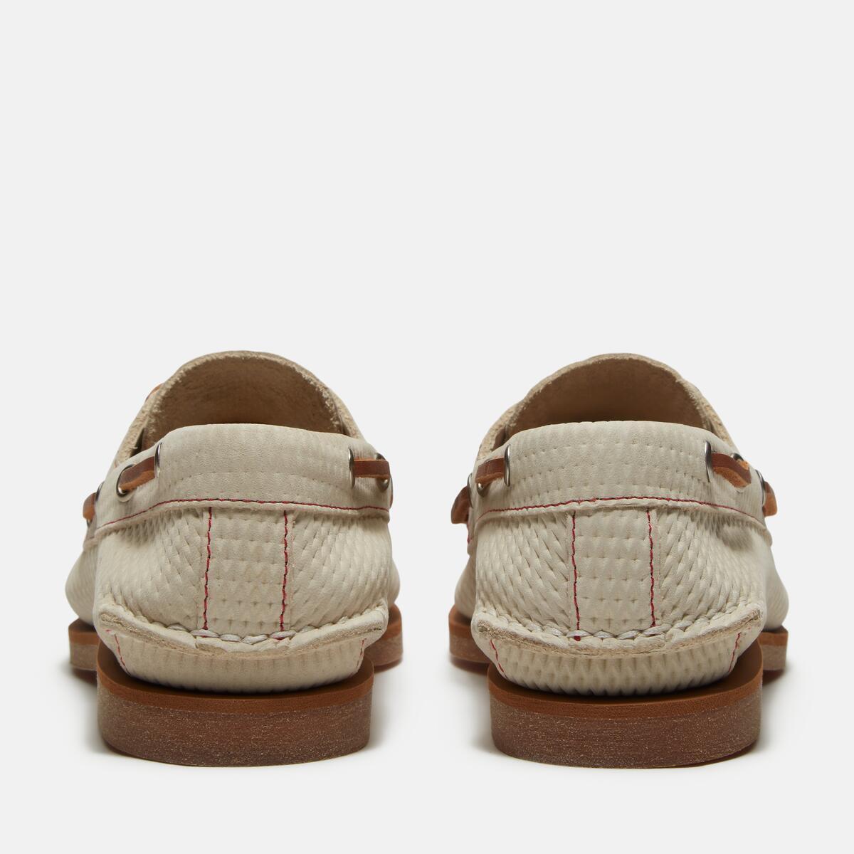 TIMBERLAND Women's Classic 2-Eye Boat Shoe Light Beige Nubuck - Image 5