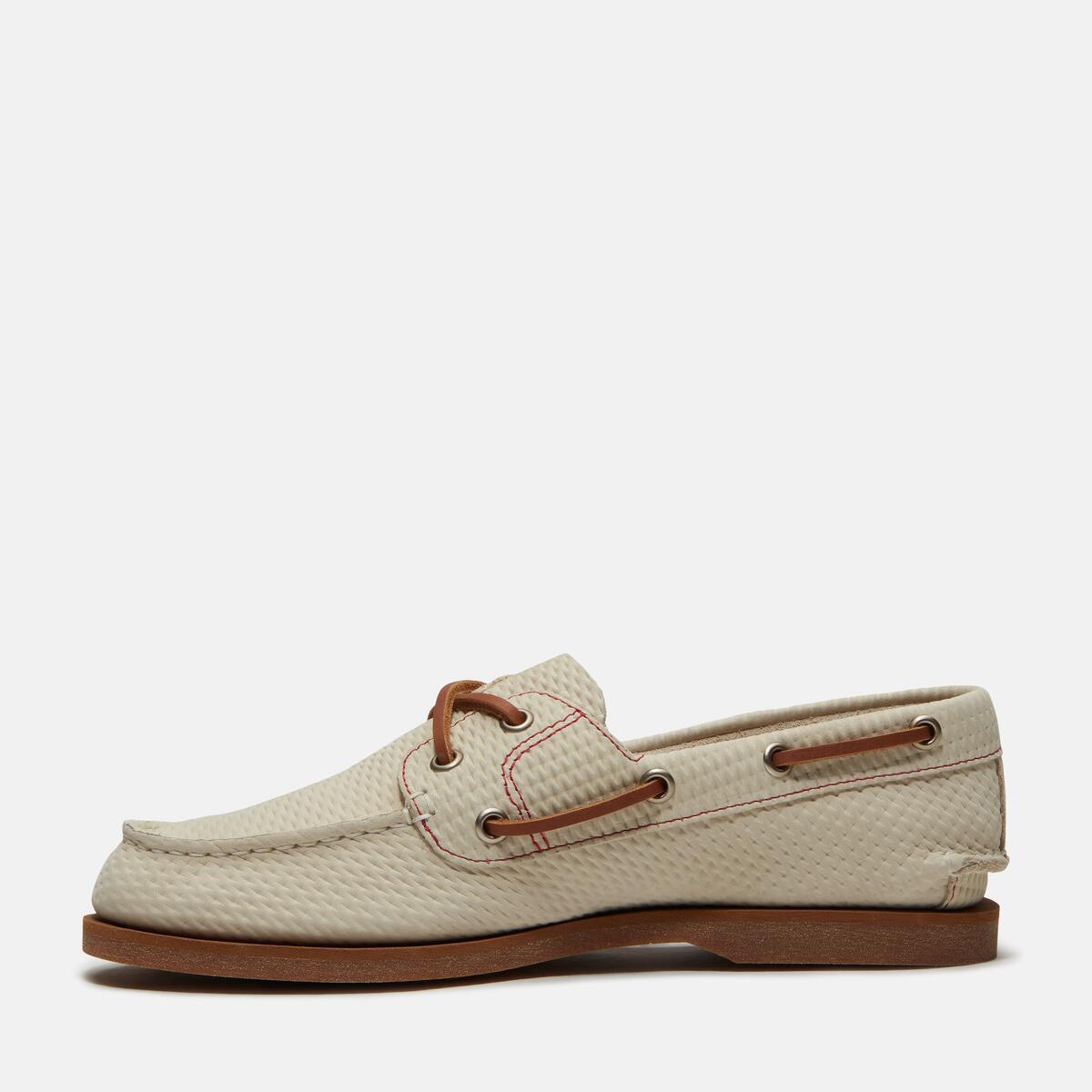 TIMBERLAND Women's Classic 2-Eye Boat Shoe Light Beige Nubuck - Image 6