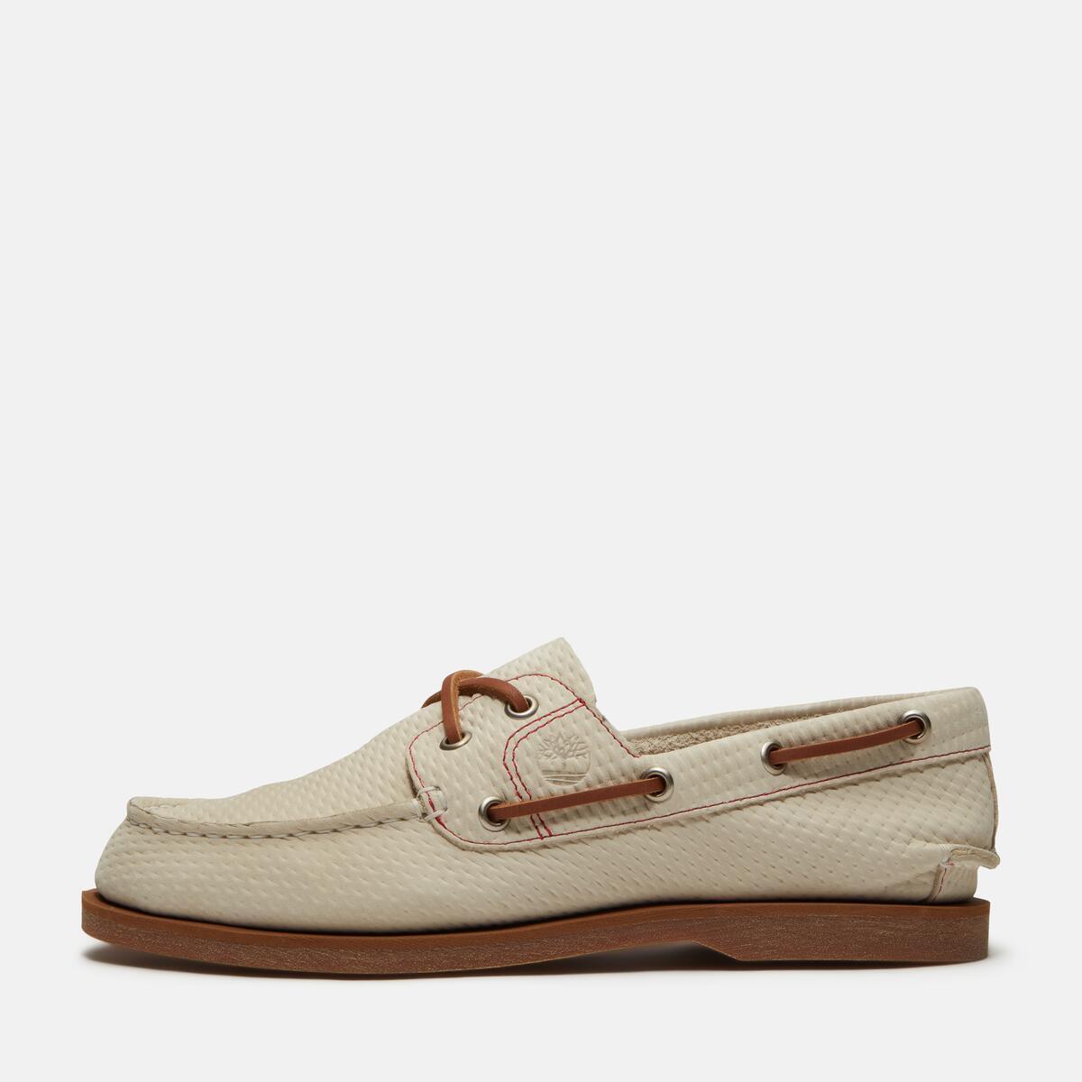 TIMBERLAND Women's Classic 2-Eye Boat Shoe Light Beige Nubuck - Image 8