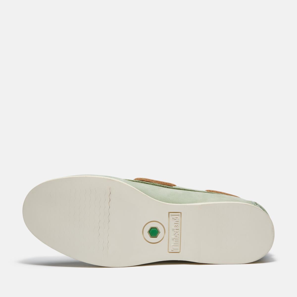 TIMBERLAND Women's Classic 2-Eye Boat Shoe Light Green Nubuck - Image 4