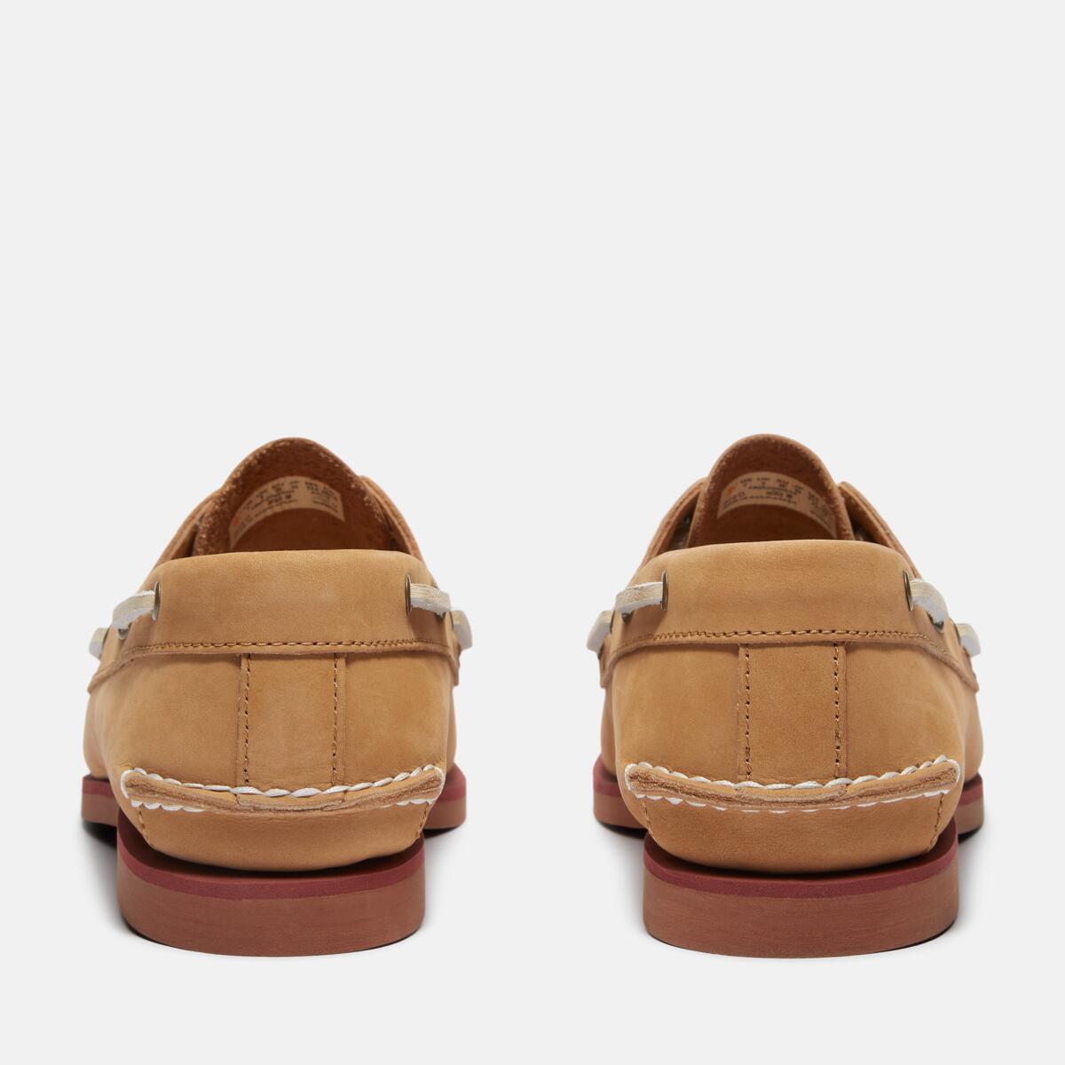 TIMBERLAND Women's Classic 2-Eye Boat Shoe Medium Beige Nubuck - Image 5