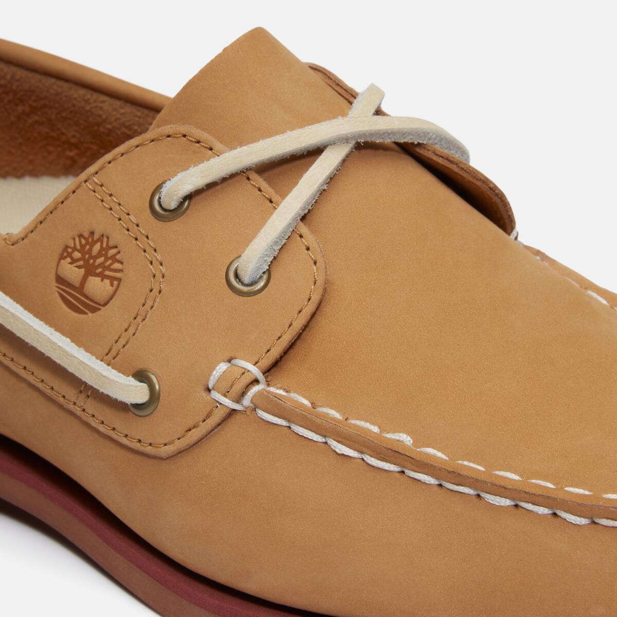Buy Women's Classic 2-Eye Boat Shoe in Medium Beige Nubuck