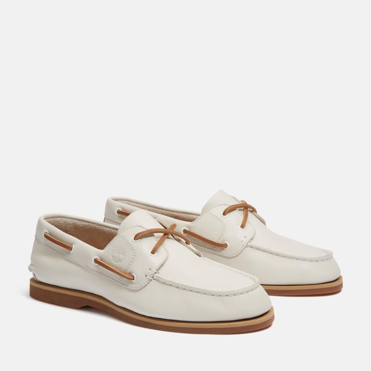 TIMBERLAND Women's Classic 2-Eye Boat Shoe Natural Full Grain - Image 2