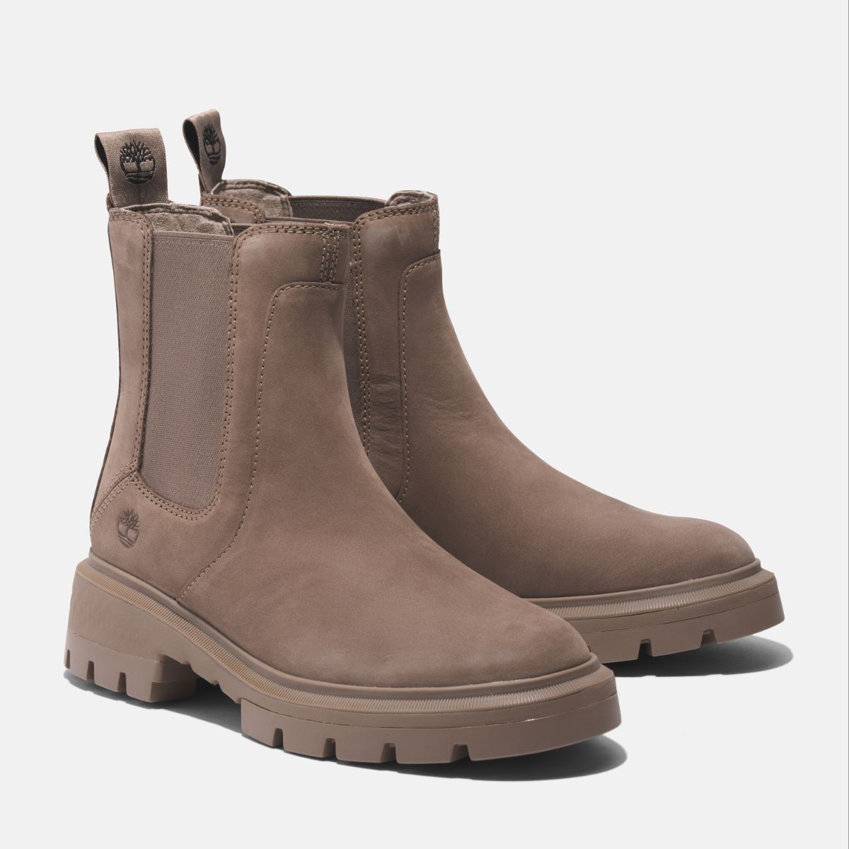 TIMBERLAND Women's Cortina Valley Chelsea Taupe Nubuck - Image 4