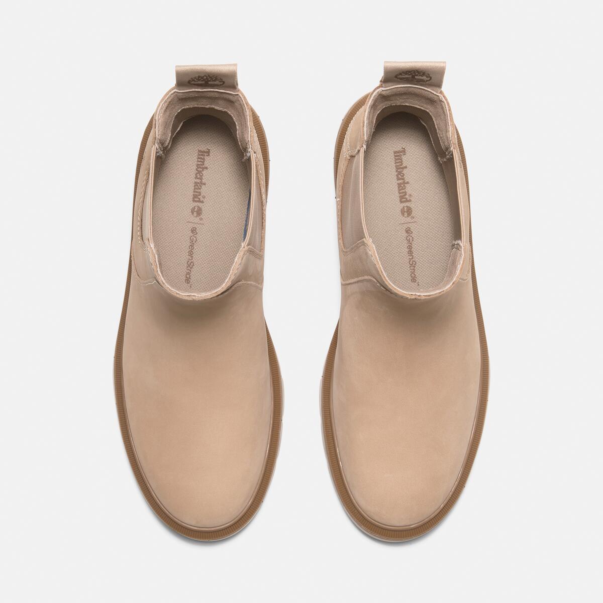 TIMBERLAND Women's Cortina Valley Chelsea Light Beige Nubuck - Image 3