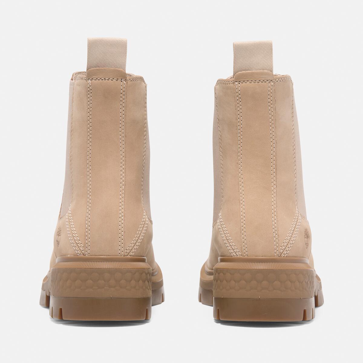 TIMBERLAND Women's Cortina Valley Chelsea Light Beige Nubuck - Image 5