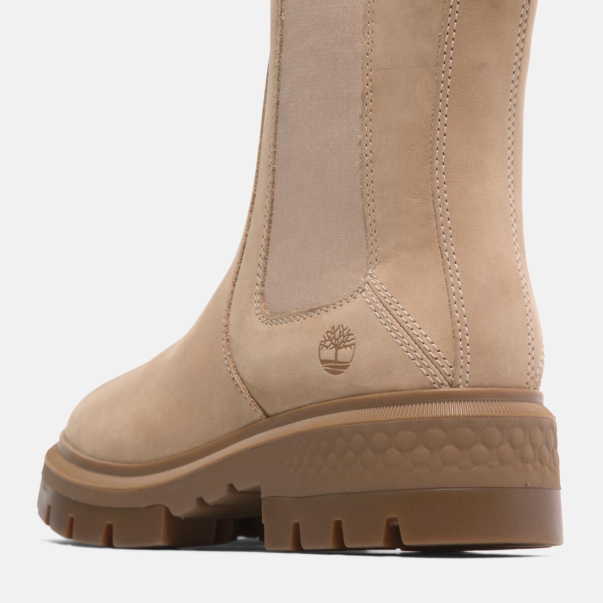 TIMBERLAND Women's Cortina Valley Chelsea Light Beige Nubuck - Image 7