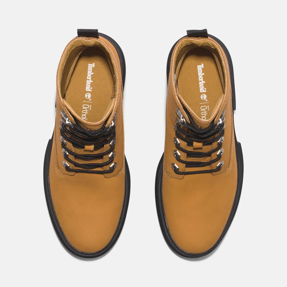TIMBERLAND Women's Everleigh 6-inch Lace Up Boot Wheat Nubuck - Image 2