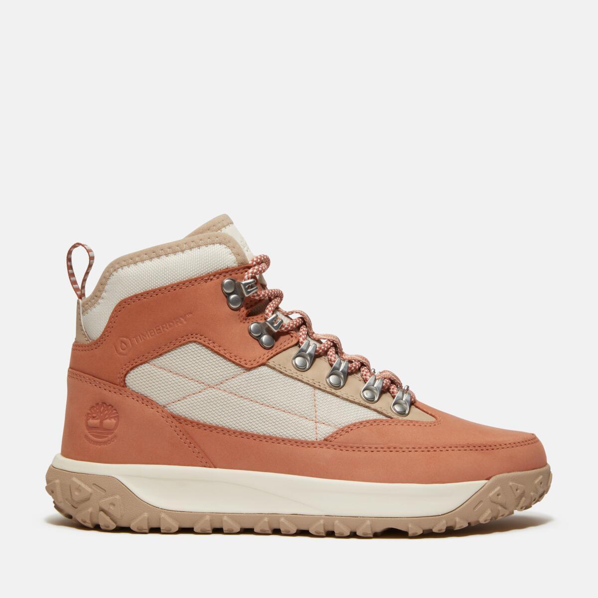 TIMBERLAND Women's Greenstride Motion 6 Waterproof Boot Light Red Nubuck - Image 1