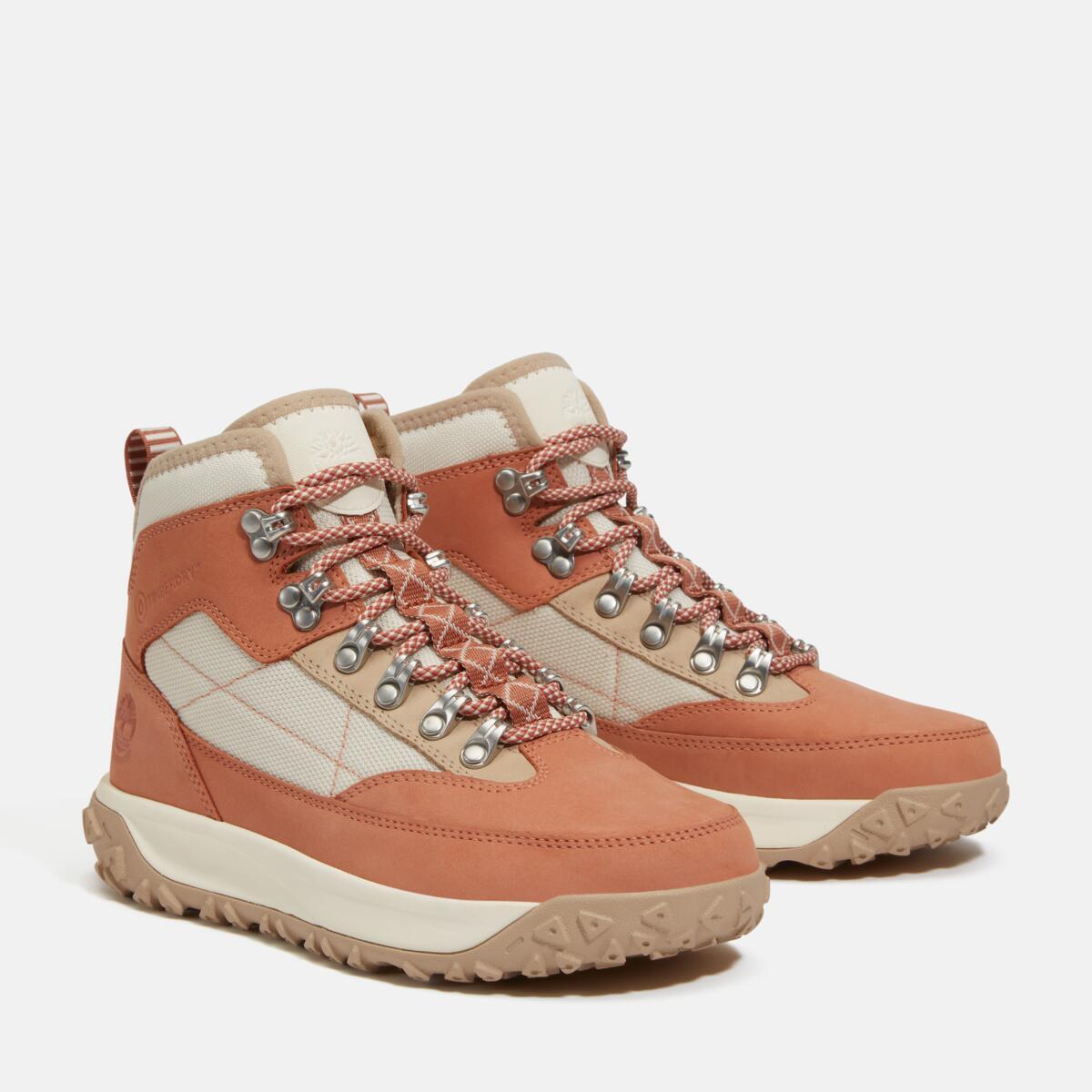 TIMBERLAND Women's Greenstride Motion 6 Waterproof Boot Light Red Nubuck - Image 2