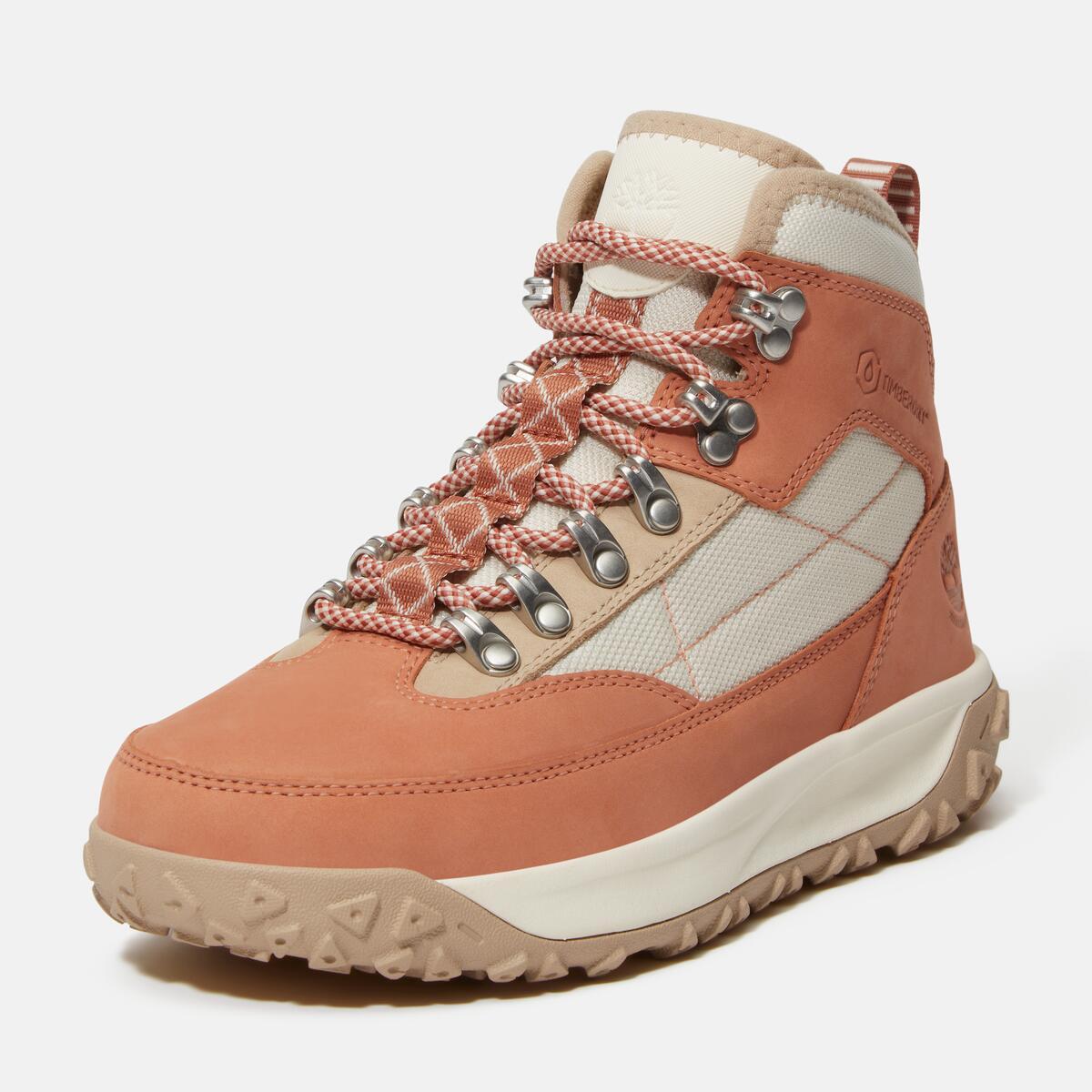 TIMBERLAND Women's Greenstride Motion 6 Waterproof Boot Light Red Nubuck - Image 9