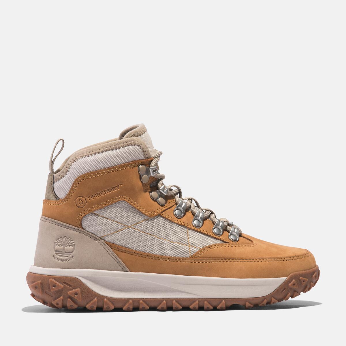 TIMBERLAND Women's Greenstride Motion 6 Waterproof Mid Wheat Nubuck - Image 1