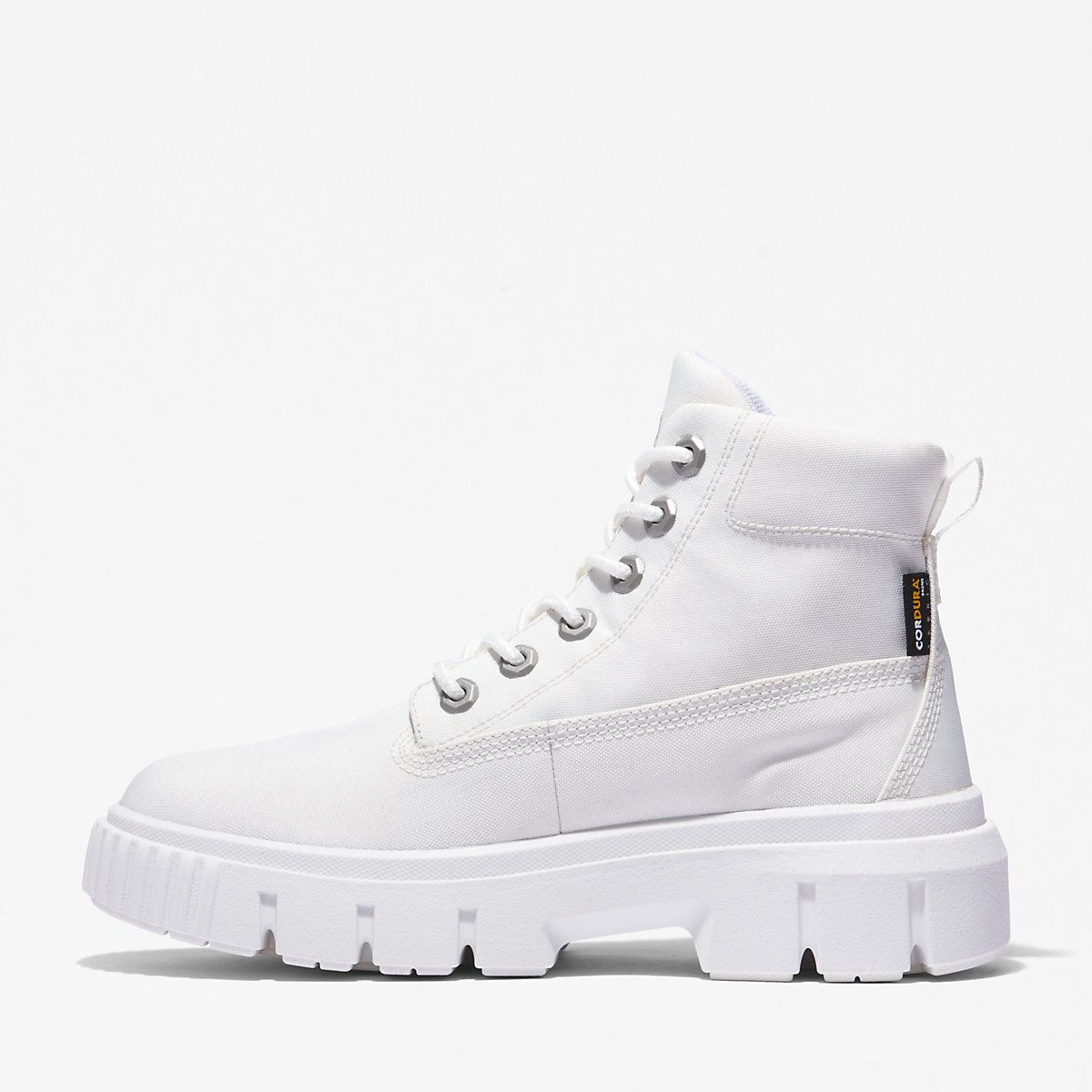 TIMBERLAND Women's Greyfield Boot White Canvas - Image 6