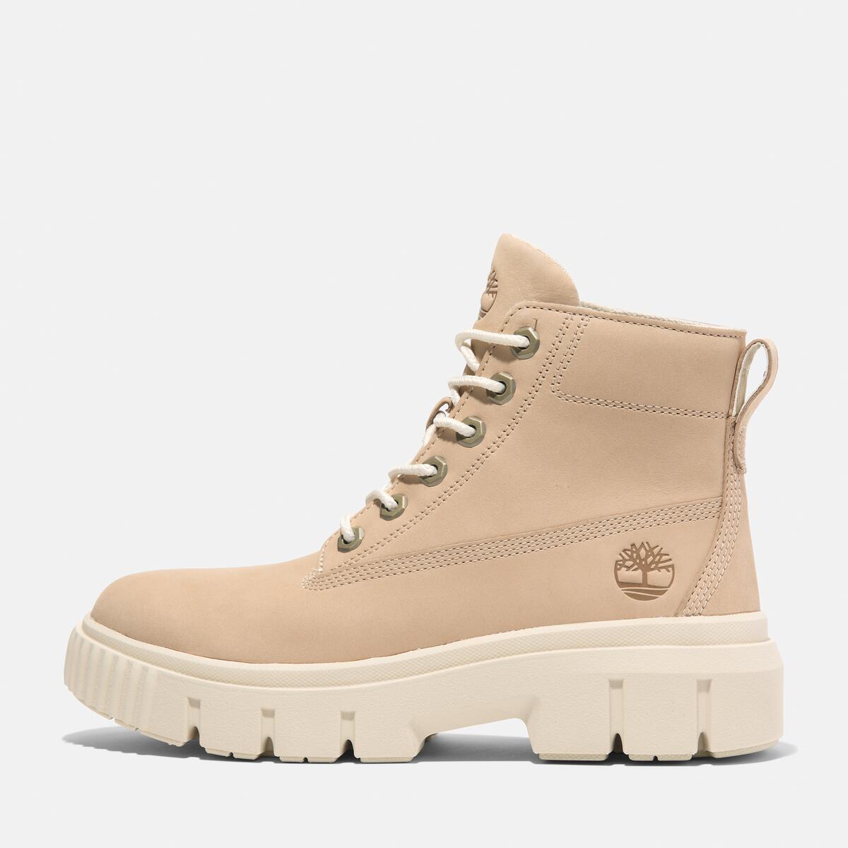 TIMBERLAND Women's Greyfield Boot Light Beige Nubuck - Image 8