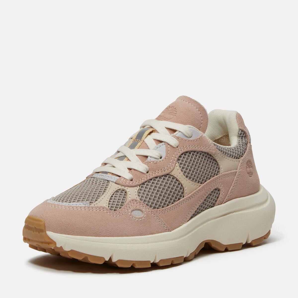 TIMBERLAND Women's Hazel Lane Low Light Taupe Mesh with Light Pink - Image 9