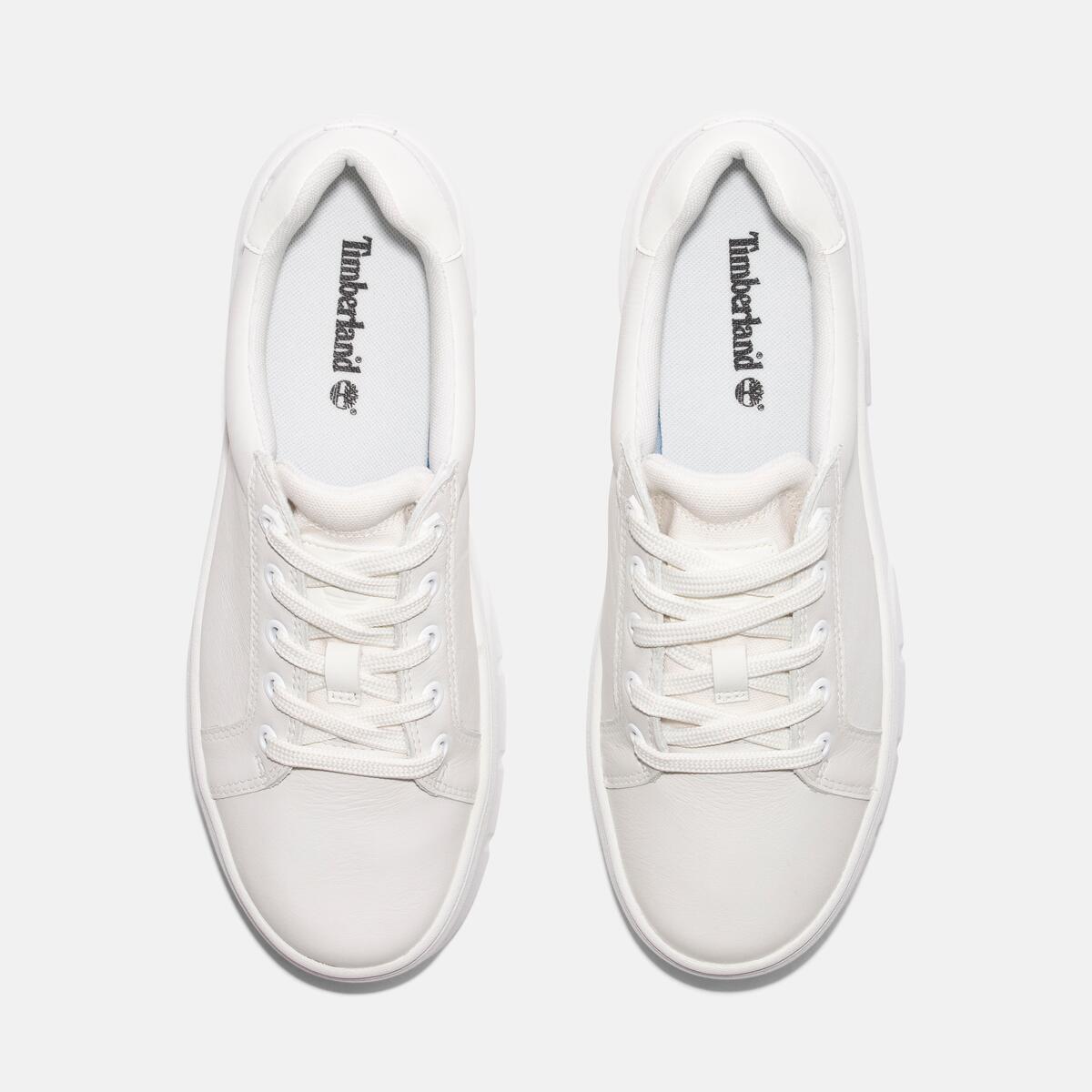 TIMBERLAND Women's Laurel Court Sneaker Low White Full Grain - Image 1