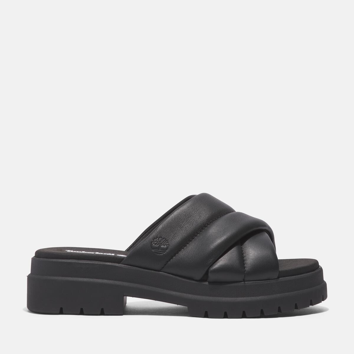 TIMBERLAND Women's London Vibe Slide Black Full Grain - Image 1