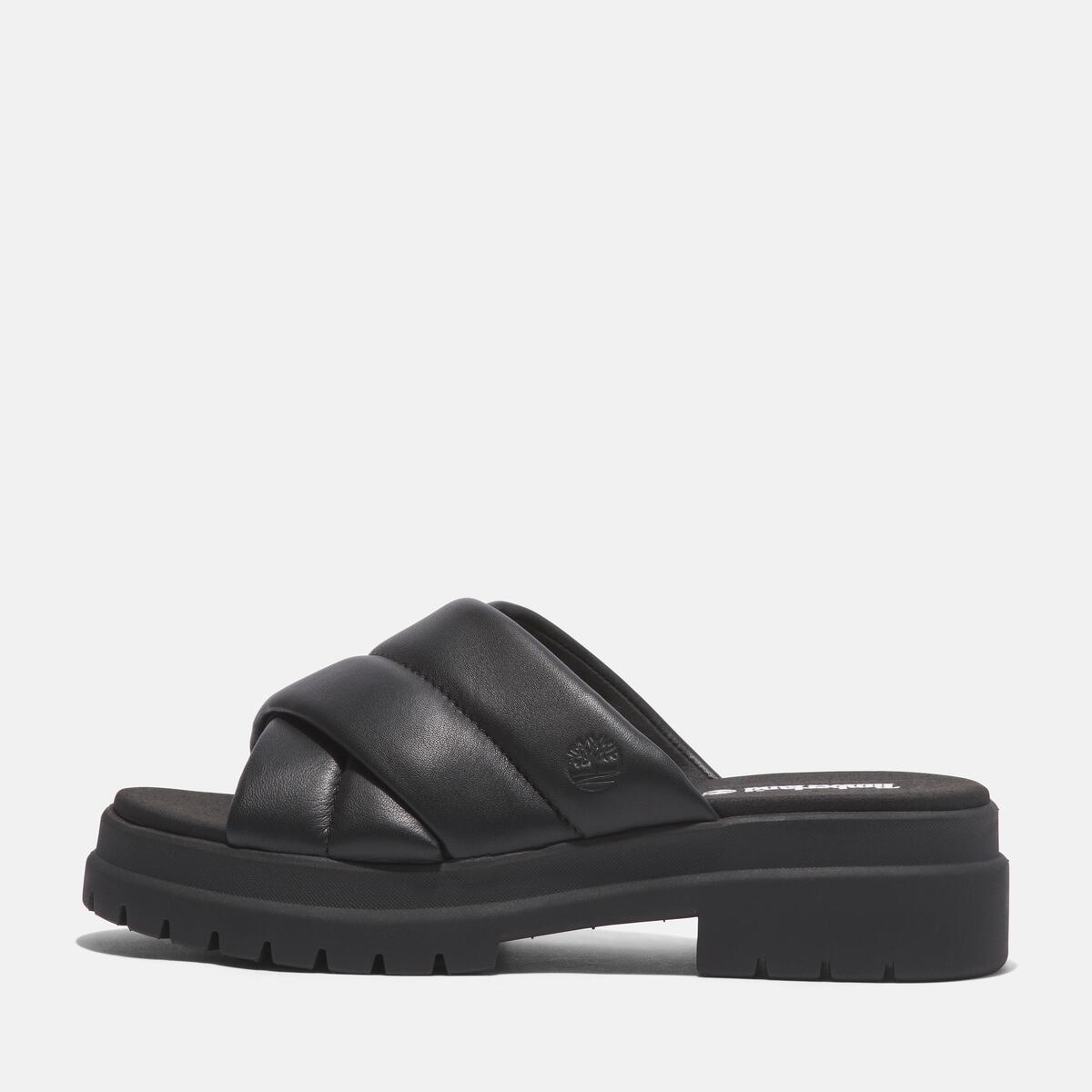 TIMBERLAND Women's London Vibe Slide Black Full Grain - Image 8