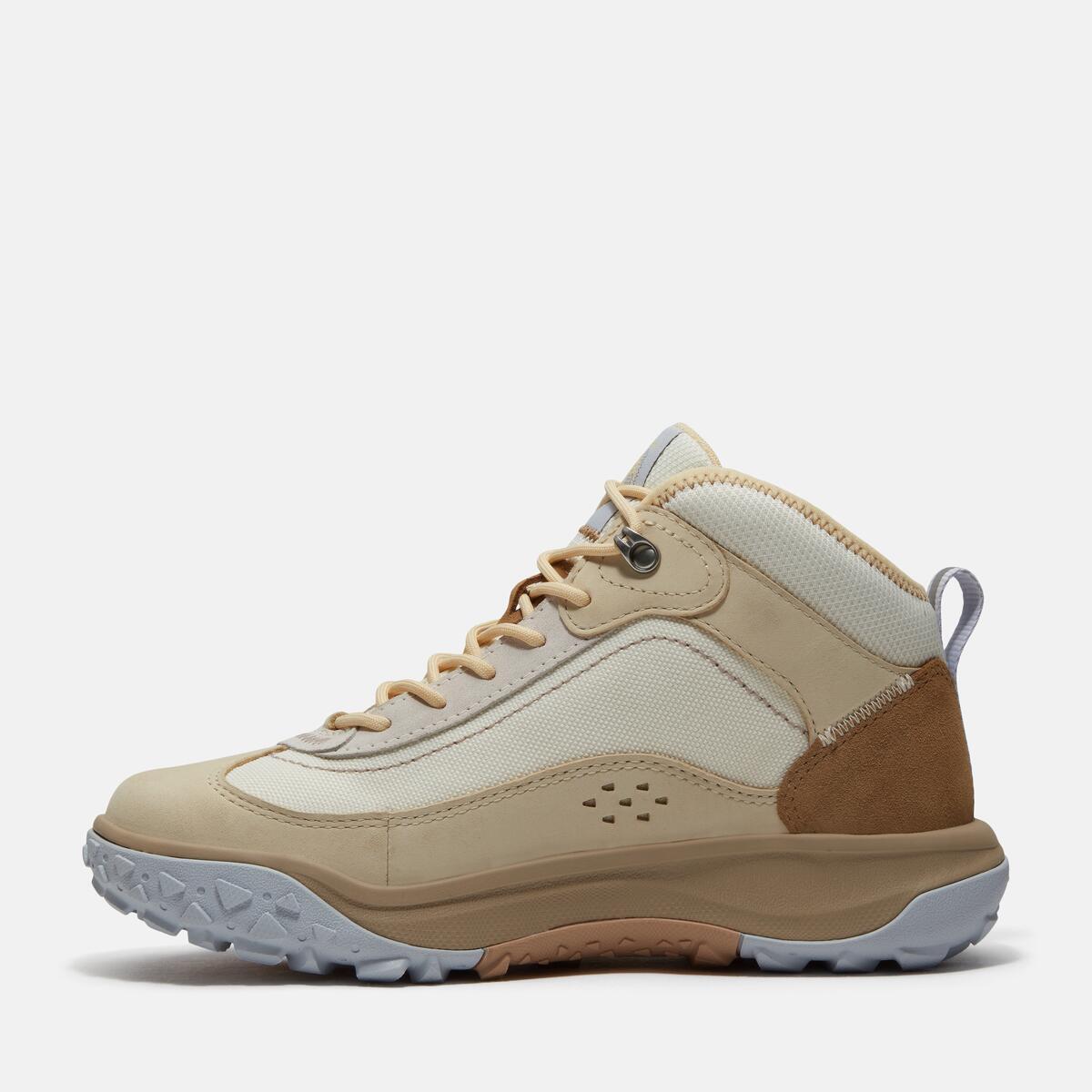 TIMBERLAND Women's Motion 7 Waterproof Mid Light Beige Nubuck - Image 7