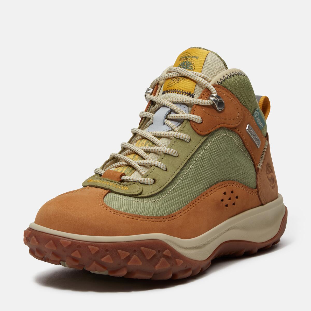 TIMBERLAND Women's Motion 7 Waterproof Mid Wheat Nubuck - Image 2