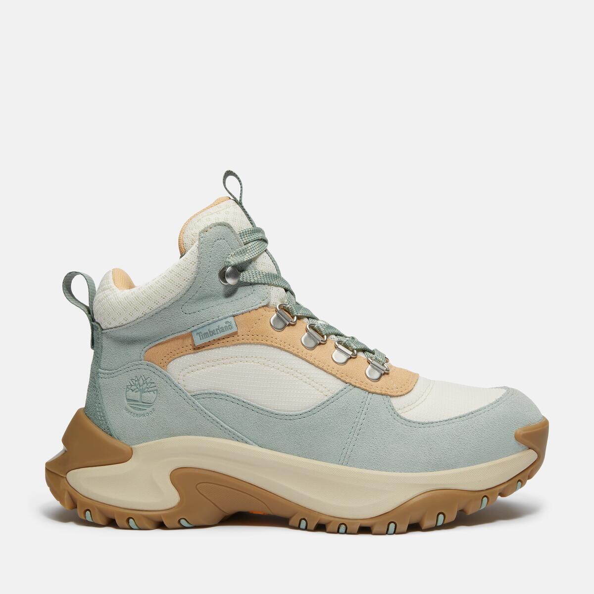 TIMBERLAND Women's Motion Maddsen Waterproof Mid Light Green Suede - Image 1
