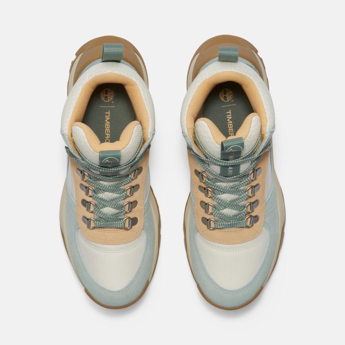 TIMBERLAND Women's Motion Maddsen Waterproof Mid Light Green Suede - Image 3