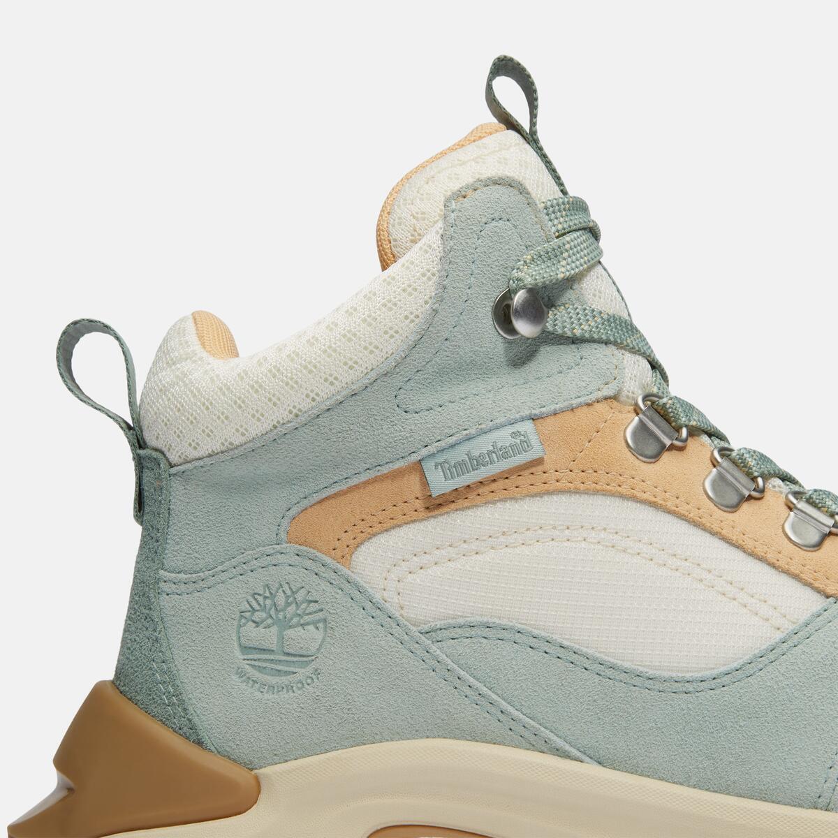 TIMBERLAND Women's Motion Maddsen Waterproof Mid Light Green Suede - Image 7