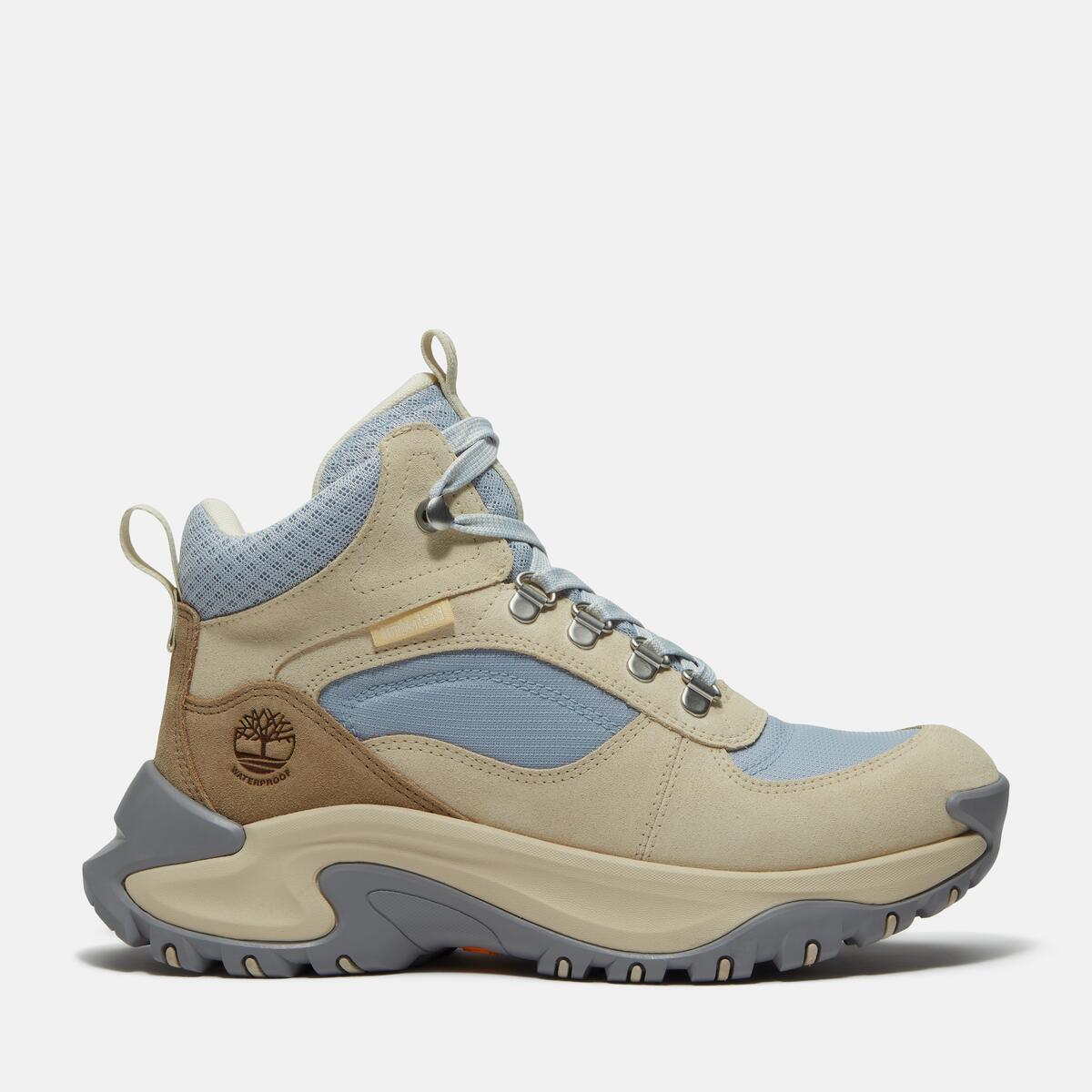 TIMBERLAND Women's Mt. Maddsen Peak Waterproof Mid Light Beige Suede - Image 1