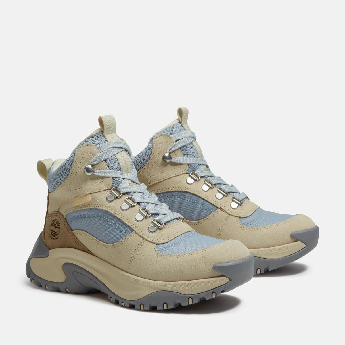 TIMBERLAND Women's Mt. Maddsen Peak Waterproof Mid Light Beige Suede - Image 2