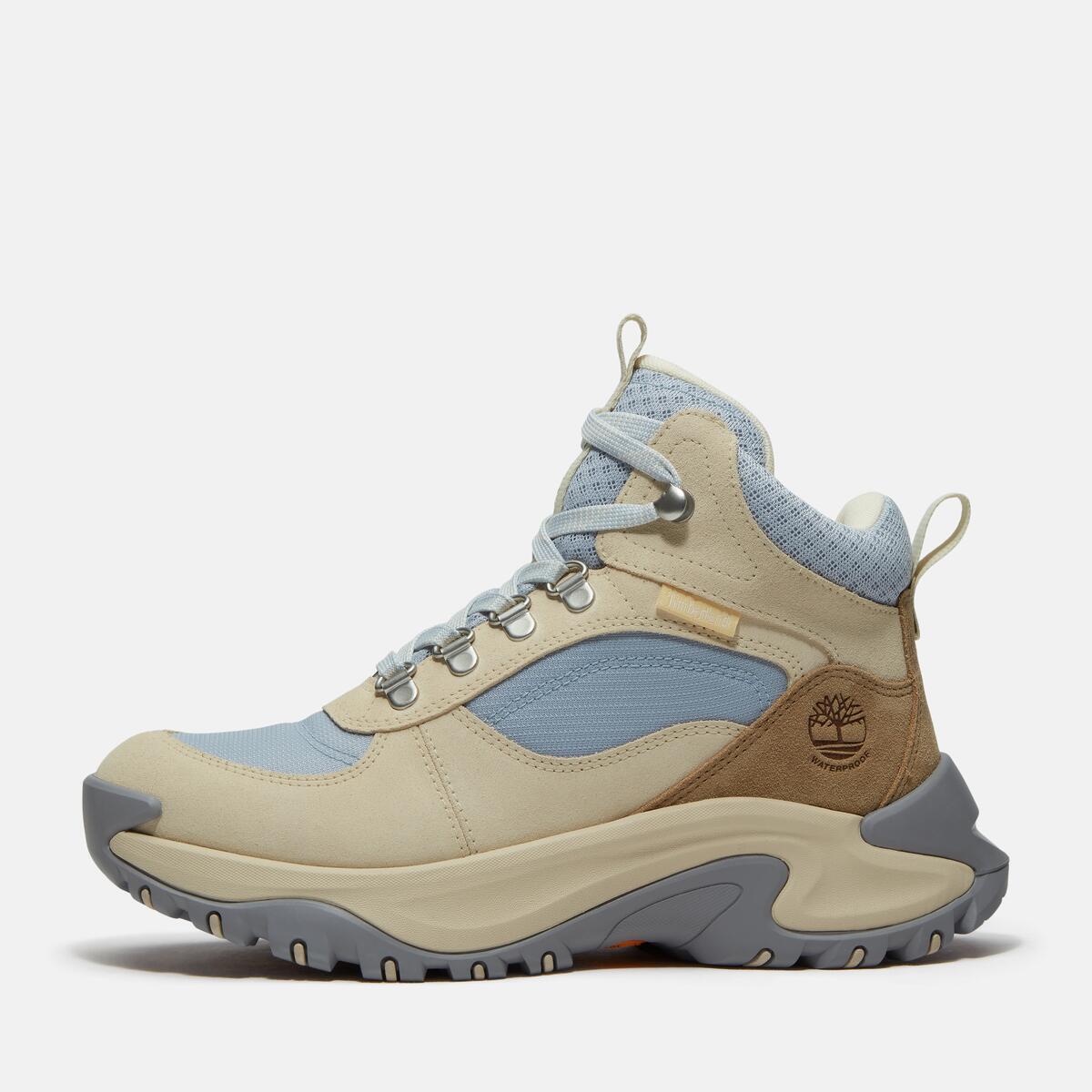 TIMBERLAND Women's Mt. Maddsen Peak Waterproof Mid Light Beige Suede - Image 8