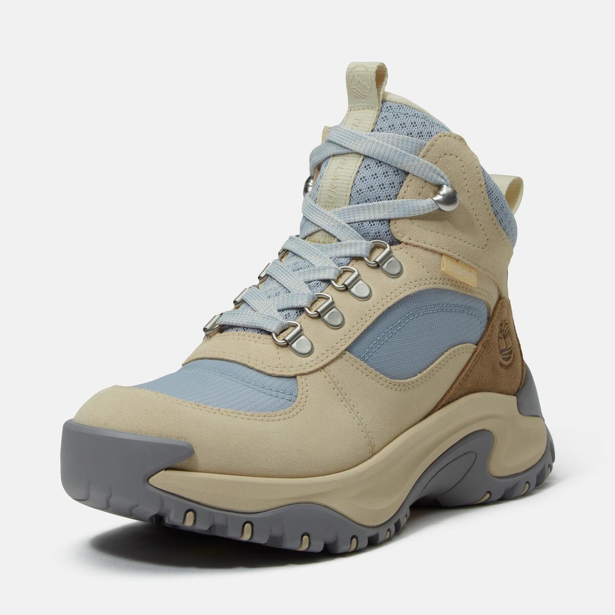 TIMBERLAND Women's Mt. Maddsen Peak Waterproof Mid Light Beige Suede - Image 9