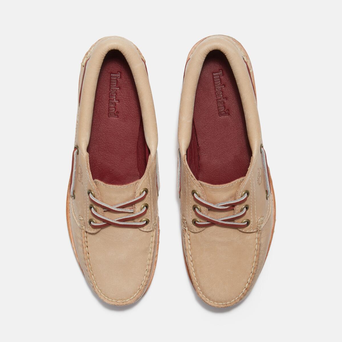 TIMBERLAND Women's Noreen 3-Eye Lug Medium Beige Full Grain - Image 3