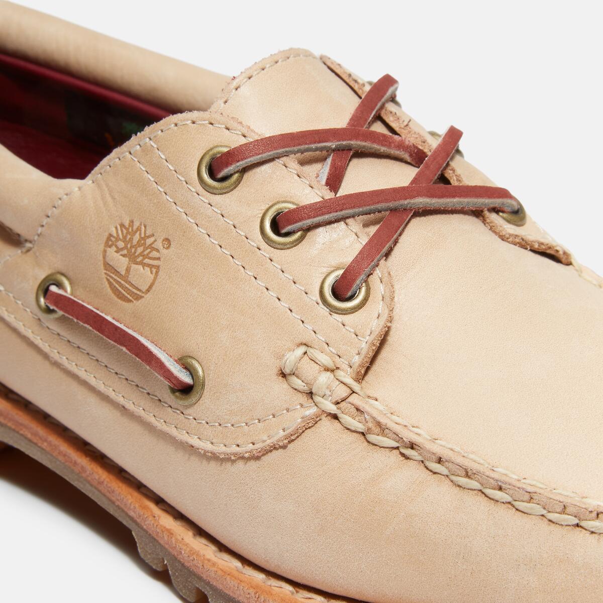 TIMBERLAND Women's Noreen 3-Eye Lug Medium Beige Full Grain - Image 7