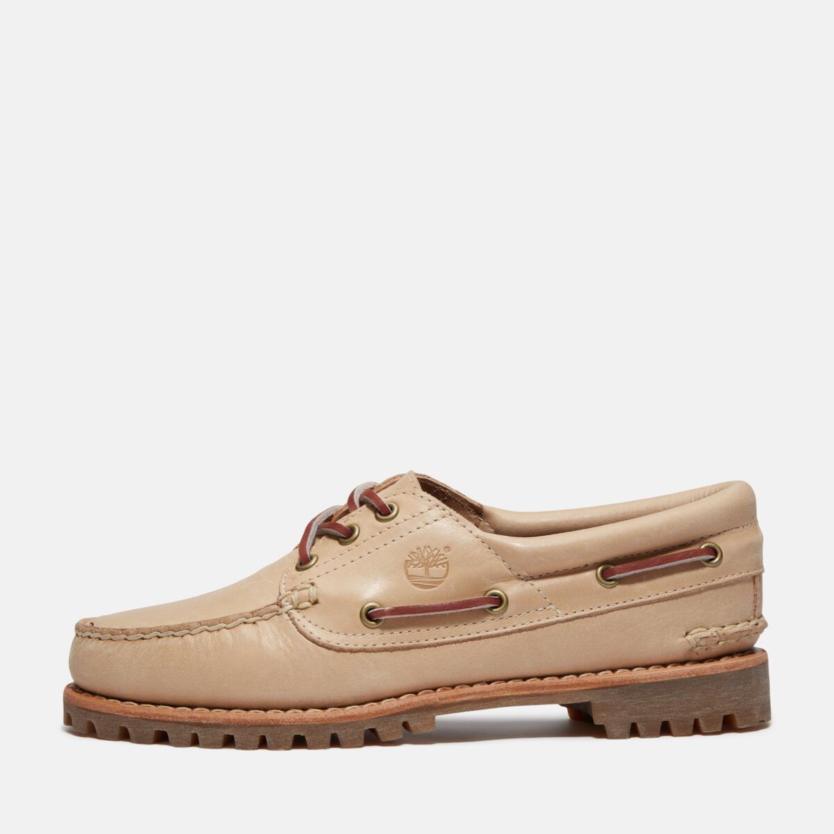 TIMBERLAND Women's Noreen 3-Eye Lug Medium Beige Full Grain - Image 8