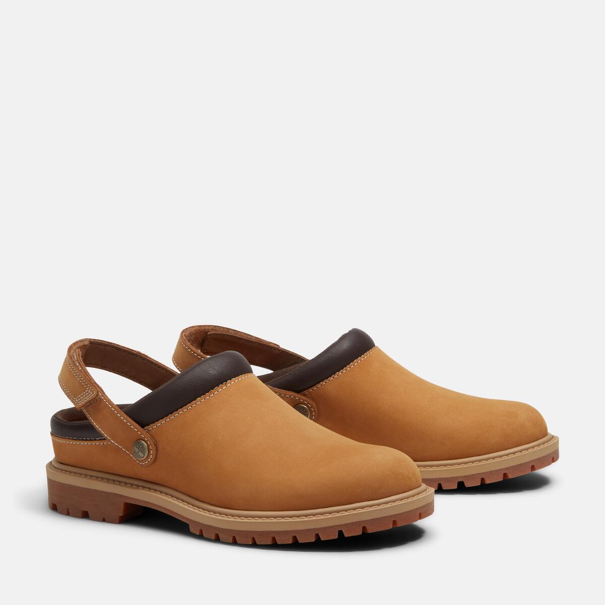 TIMBERLAND Women's Premium Clog Wheat Nubuck - Image 2
