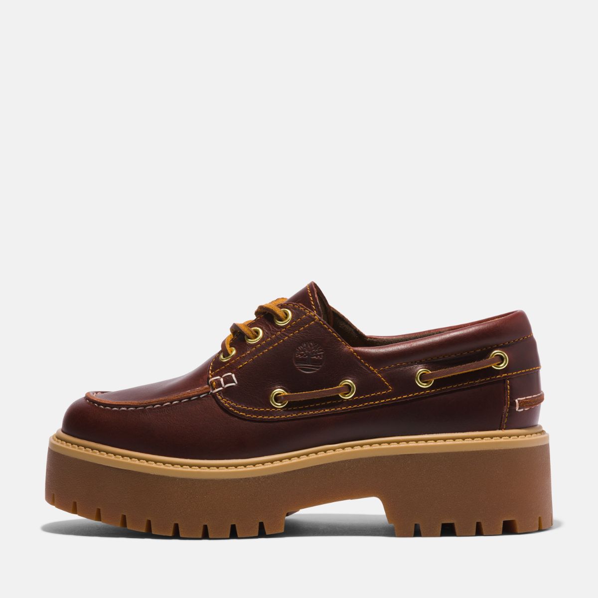 Buy Women's Stone Street 3-Eye Lug in Burgundy Full Grain - Online