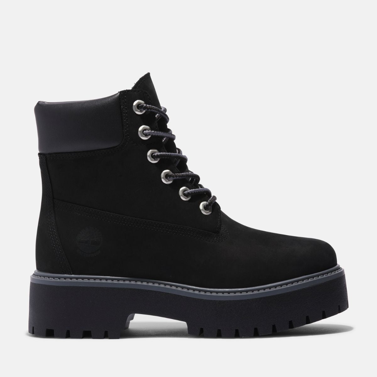 TIMBERLAND Women's Stone Street 6-Inch Waterproof Boot Black Nubuck - Image 1